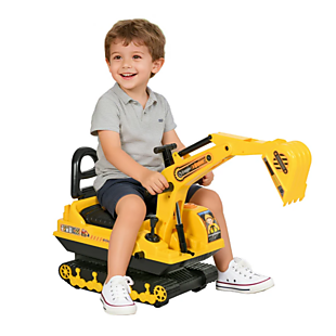 Ride-On Digger Excavator Toy $42