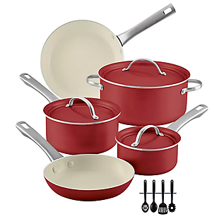 Farberware Vibrance 12pc Cookware Set $77