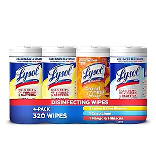 4pk Lysol Wipes $9