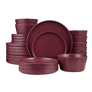 24pc Stoneware Dinnerware Set $49