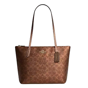 Coach Outlet Zip-Top Logo Tote $89