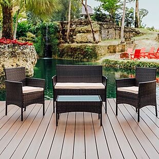 4pc Patio Set + 1yr Wayfair Rewards $162