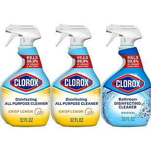 3pk Clorox Disinfecting Sprays $12
