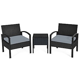 3pc Rattan Patio Set $105