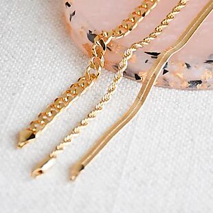 14K Gold-Filled Chains $12 Shipped