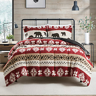 Woolrich King Sherpa Comforter Set $23