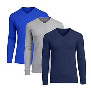 3pk Waffle-Knit Thermal Shirts $29