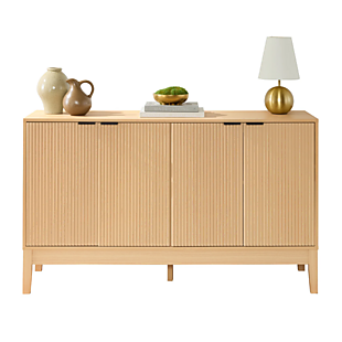 4-Door Reeded Storage Cabinet $158