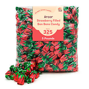 5lb Strawberry Filled Hard Candies $18