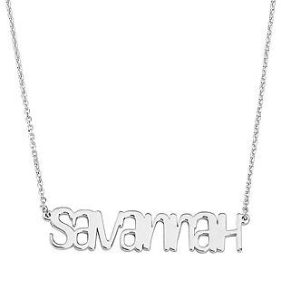 Custom Sterling Silver Name Necklaces $25