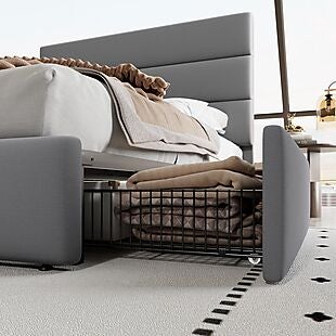 Queen Platform Vevlety Storage Bed $220