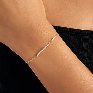 Crystal Bar Tennis Bracelet $14