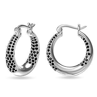 Austrian Crystal Hoop Earrings Only $13