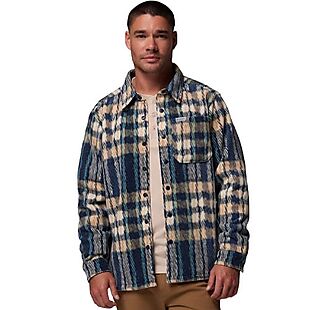 Columbia Fleece Shirt Jacket $25