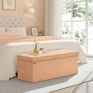 Foldable Storage Ottoman $50
