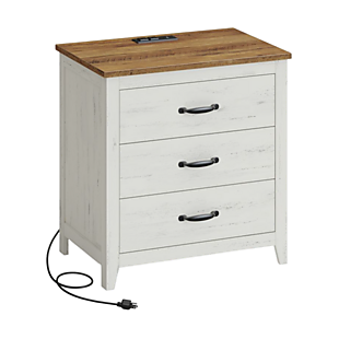 Farmhouse Nightstand with Charger $77