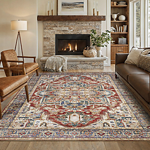 8' x 10' Machine-Washable Area Rug $78