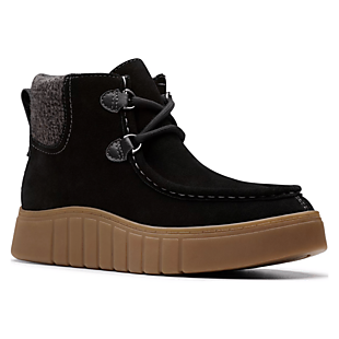 Clarks Suede Cozy Lace-Up Booties $41