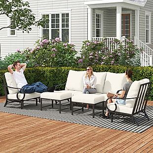 5pc Steel Rocking Chair Patio Set $477