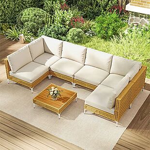7pc Modular Outdoor Sectional Set $416