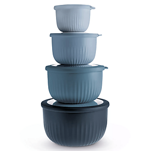 8pc Round Nesting Bowl Set with Lids $10
