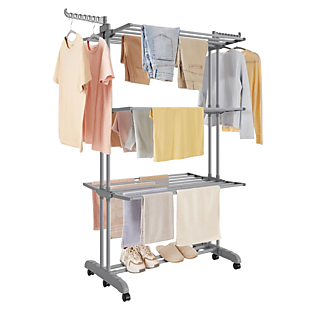4-Tier Foldable Clothing Rack $42