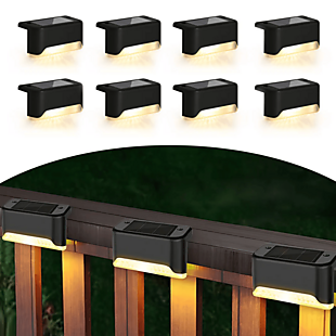 8pk Solar Deck & Step Lights $20