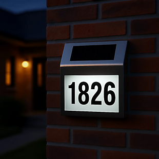 Solar LED Address Sign $25