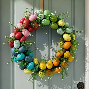 18" Easter Egg Wreath $30