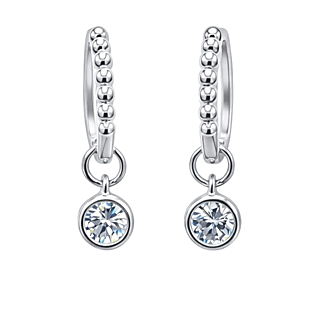 1ct Moissanite Drop Earrings $59