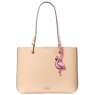 Kate Spade Leather Tote + Bag Charm $111