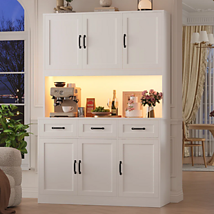 Coffee Bar Pantry with LED & Power $250