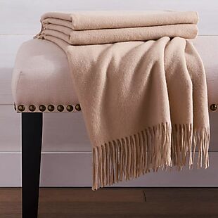 Macy's 100% Cashmere Throw $100