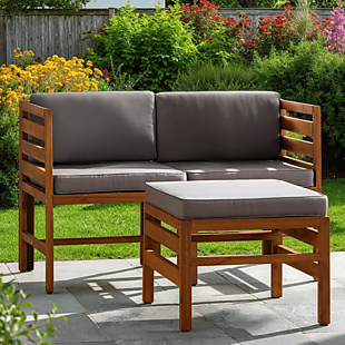 3pc Acacia Wood Modular Patio Set $99