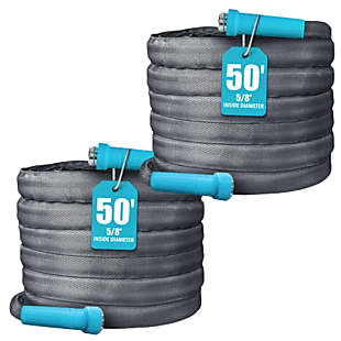 2pk Aqua Joe 50' FiberJacket Hose $40