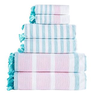6pc Brooks Brothers Turkish Towel Set $34