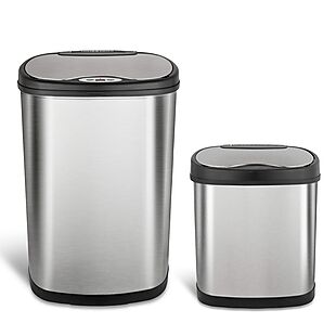 2 Motion-Sensor Trash Cans $63