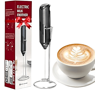 Electric Milk Frother with Stand $3