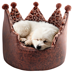 Moultrie Leopard Crown Pet Bed $36