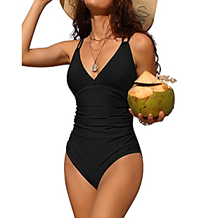 Tummy-Control Swimsuit $32