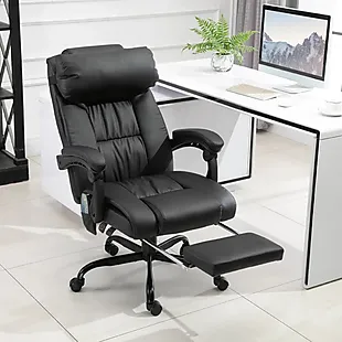 Massaging Office Chair with Footrest $134