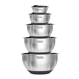 10pc Viking Steel Bowl & Lid Set $70