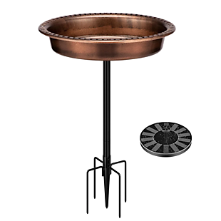 Oval Bird Bath with Solar Fountain $27
