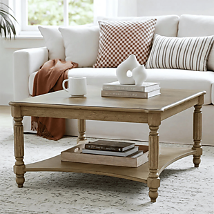Solid Wood Square Coffee Table $107
