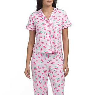 2pc Notch-Collar Pajama Sets under $25
