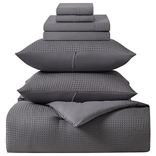 7pc Queen Textured Comforter Set $52
