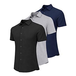 3pk Button-Up Shirts $28