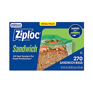 2,430ct Ziploc Sandwich & Snack Bags $59