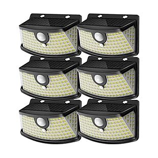 6pk Solar Motion-Sensor Lights $20