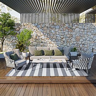 12' Reversible Outdoor Rug $47